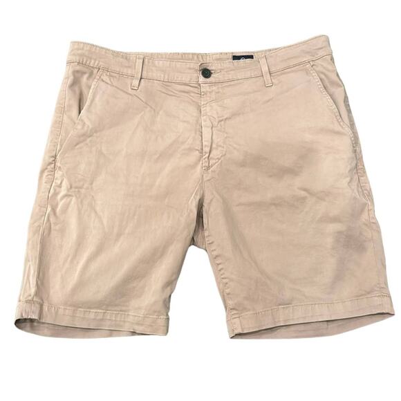 AG Adriano Goldschmied Men's The Wanderer Slim Trouser Short Khaki Size 36 - Picture 1 of 6